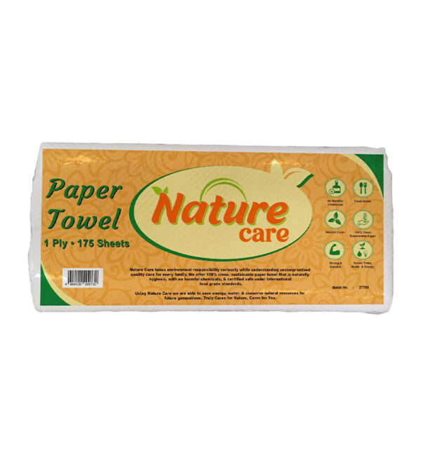 Nature Care Paper Towel 1 Ply 175 Sheets