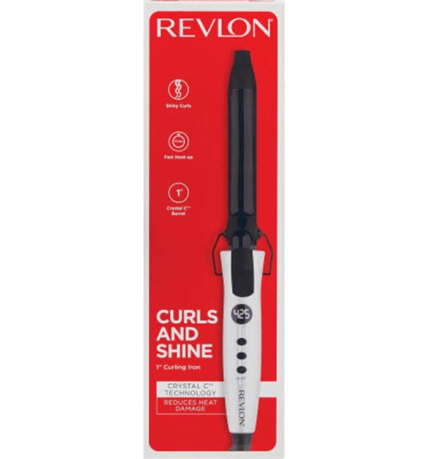 Crystal C + Ceramic Hair Curling Iron 1 Inch