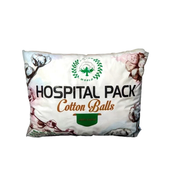Cottons World Cotton Balls Hospital Pack 1,600's (Small Balls)